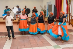 Group Sega Tambour Chagos with the male singer Alain