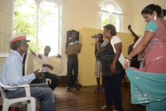 An informal Sega Tipik performance improvised by the participants at the end of the Consultative Committee on 14th February 2014
